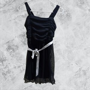 Jezbellroxii Black Dress with White Ribbon